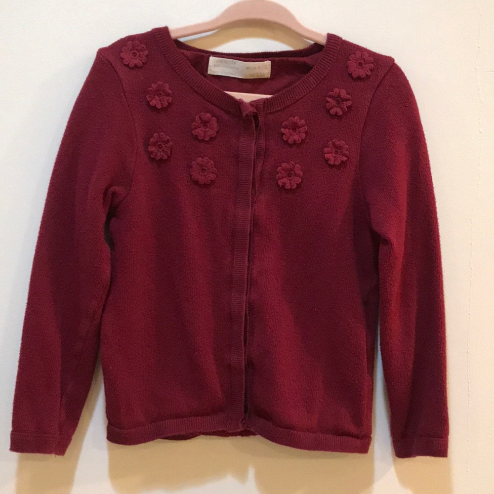 Zara cardigan with flower applique